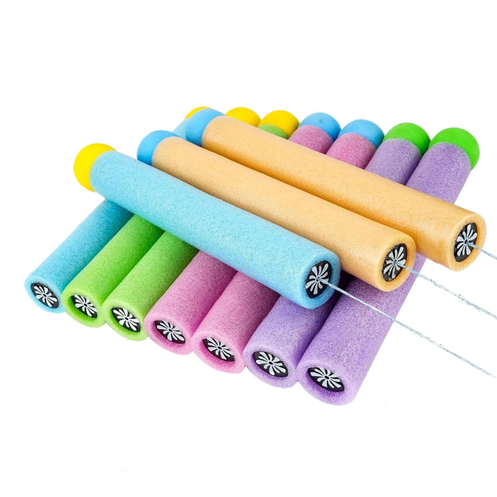 Deaqrym 10PCS Wasserpistole Kinder, Mini Wasserspritze, 21.5cm Bunt Wasserspritze, Großer Reichweite Wasserspritzpistolen Pool Spielzeug für Strand & Garten, Sommer Outdoor Wasserspielzeug