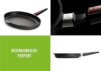 Woll Nowo 1538IL Fish Frying Pan 38x28x5.5 cm for Induction Cooking