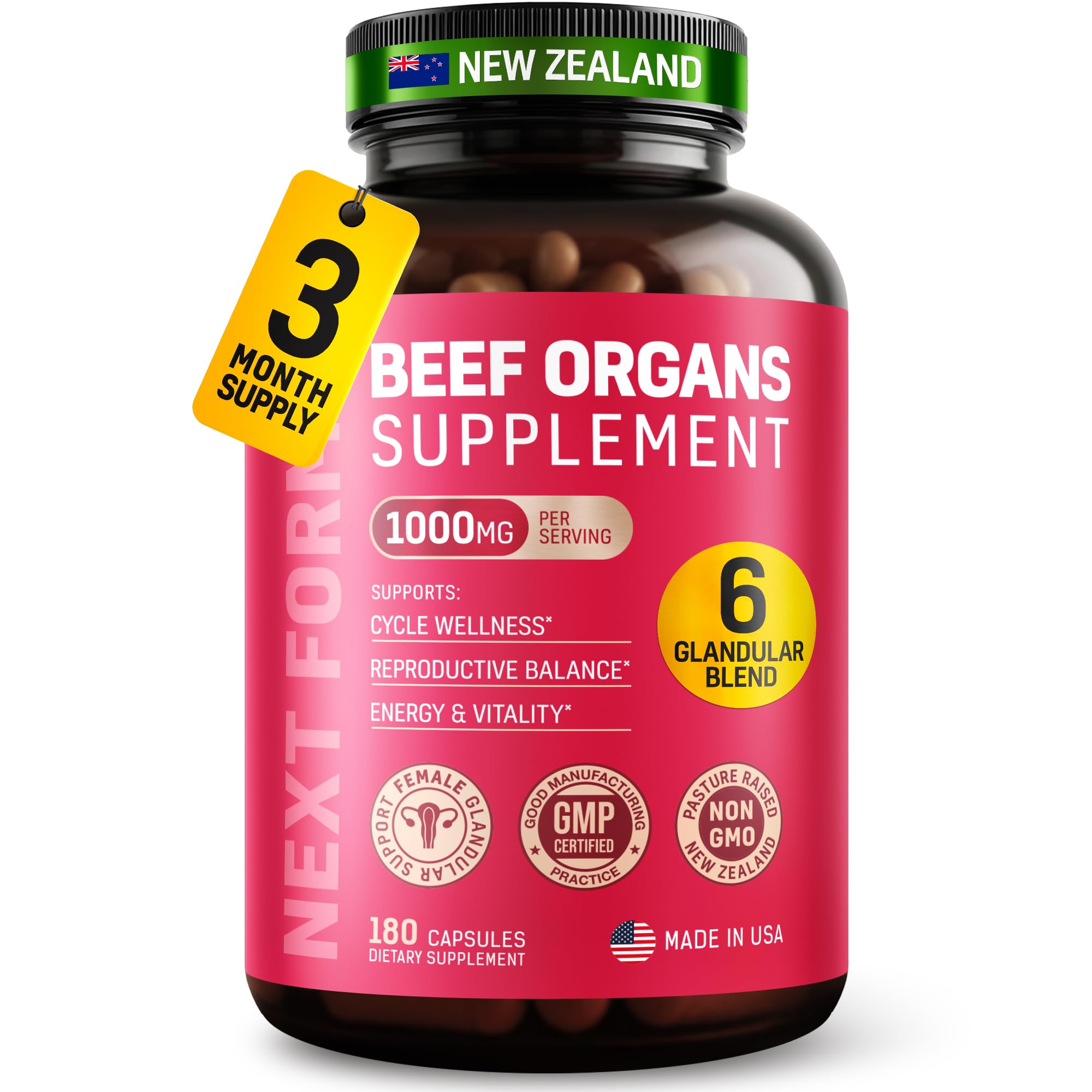 Next Form Beef Organ Supplement - glandular extracts | Mubboo
