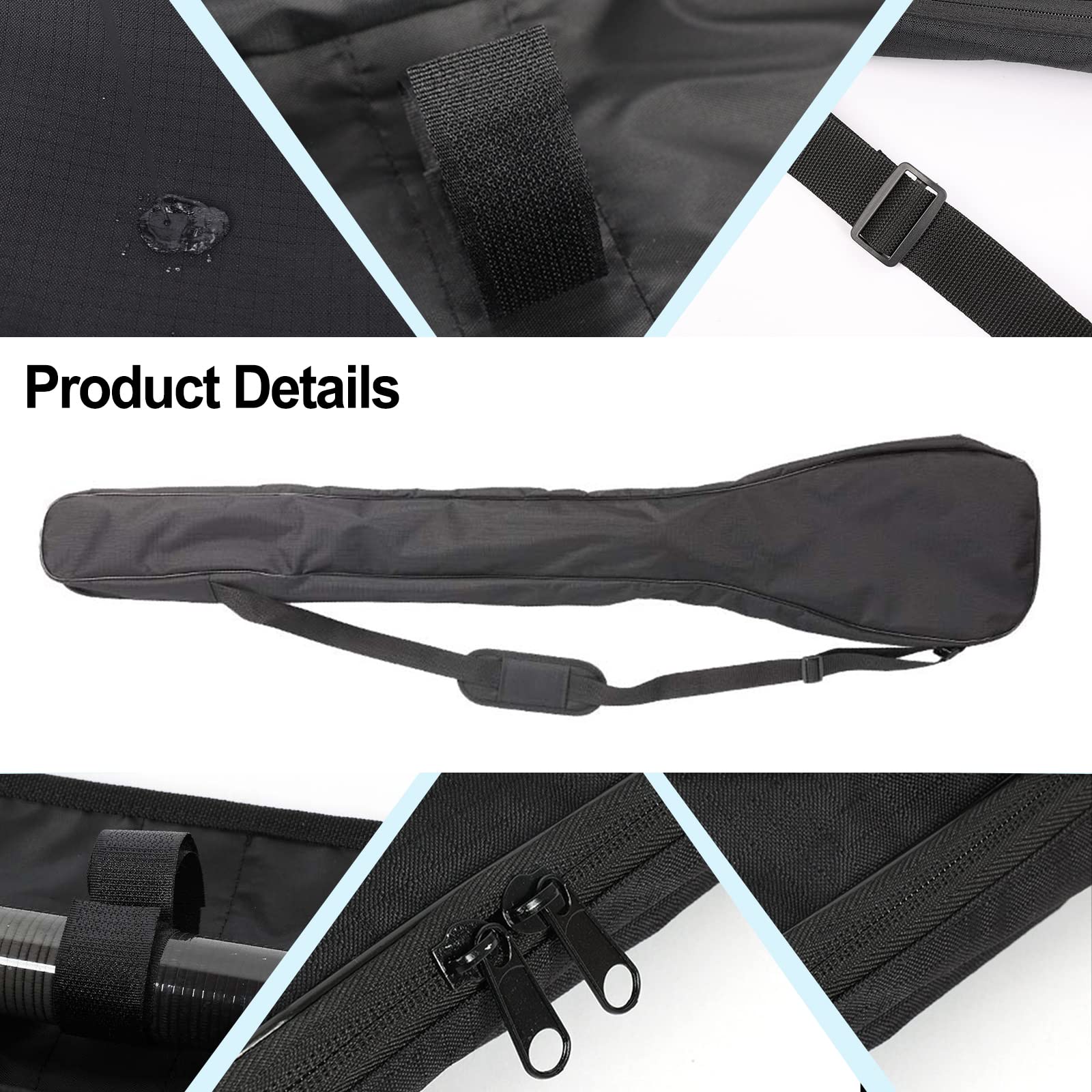 Borsa per pagaia per kayak, tracolla regolabile, borsa per riporre pagaia per kayak, kayak, barca, canoa, pagaia, borsa per riporre il trasporto