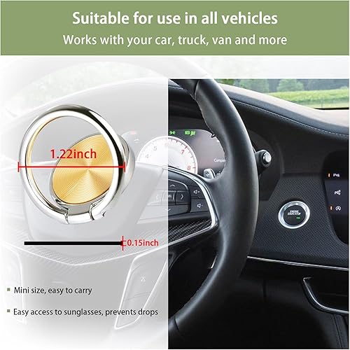 Miniatura 2 de Soporte para lentes de sol para salpicadero de automóvil, gancho de aleación de metal de alta calidad, clip organizador de almacenamiento de lentes
