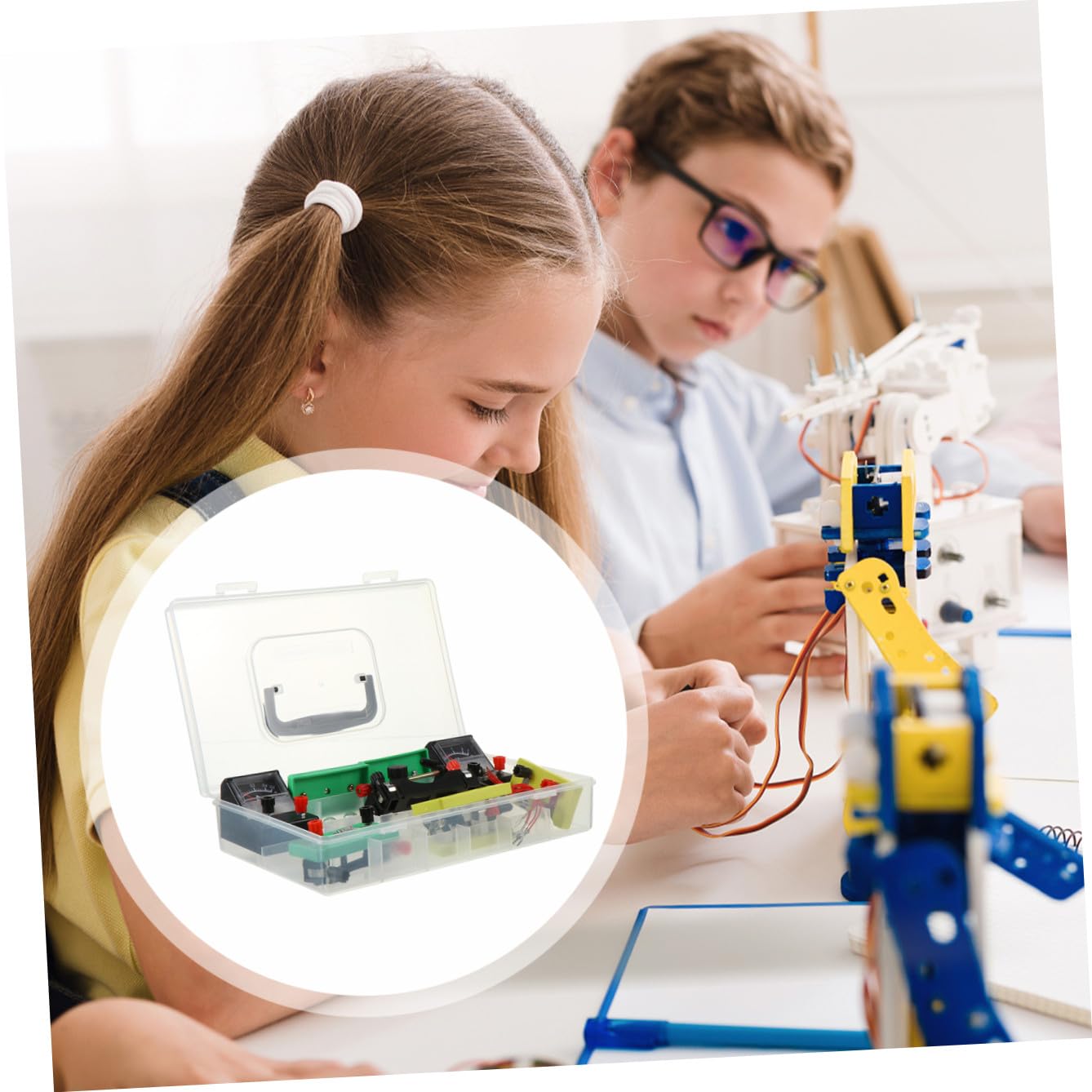 Didiseaon Kit de Experimentos de Electricidad para Secundaria Diseño Portátil y Material PVC para Aprendizaje Práctico de Física Color Aleatorio