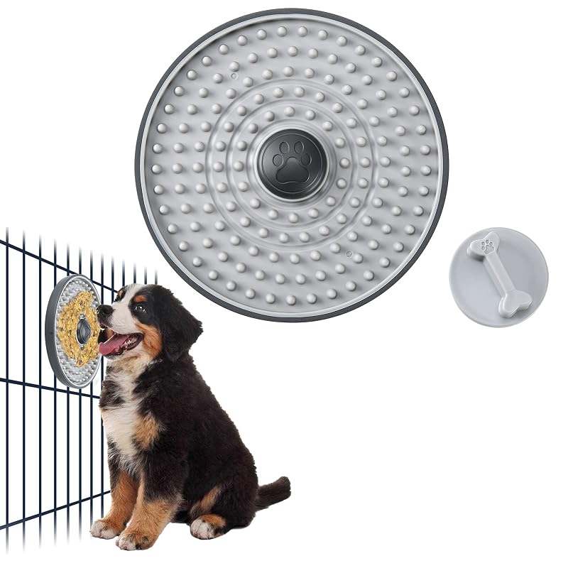 Tapete de Lamber para Cães e Gatos Avont com Fixação para Caixa, Congelável, Cinza (Grey)