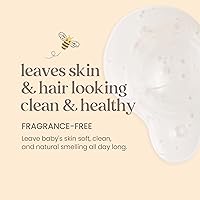 Vista 32 de Burt's Bees Champú y lavado en espuma sensible al bebé, sin fragancia, sin desgarros, probado por pediatras, 97.5% de origen natural, 8.4 onzas