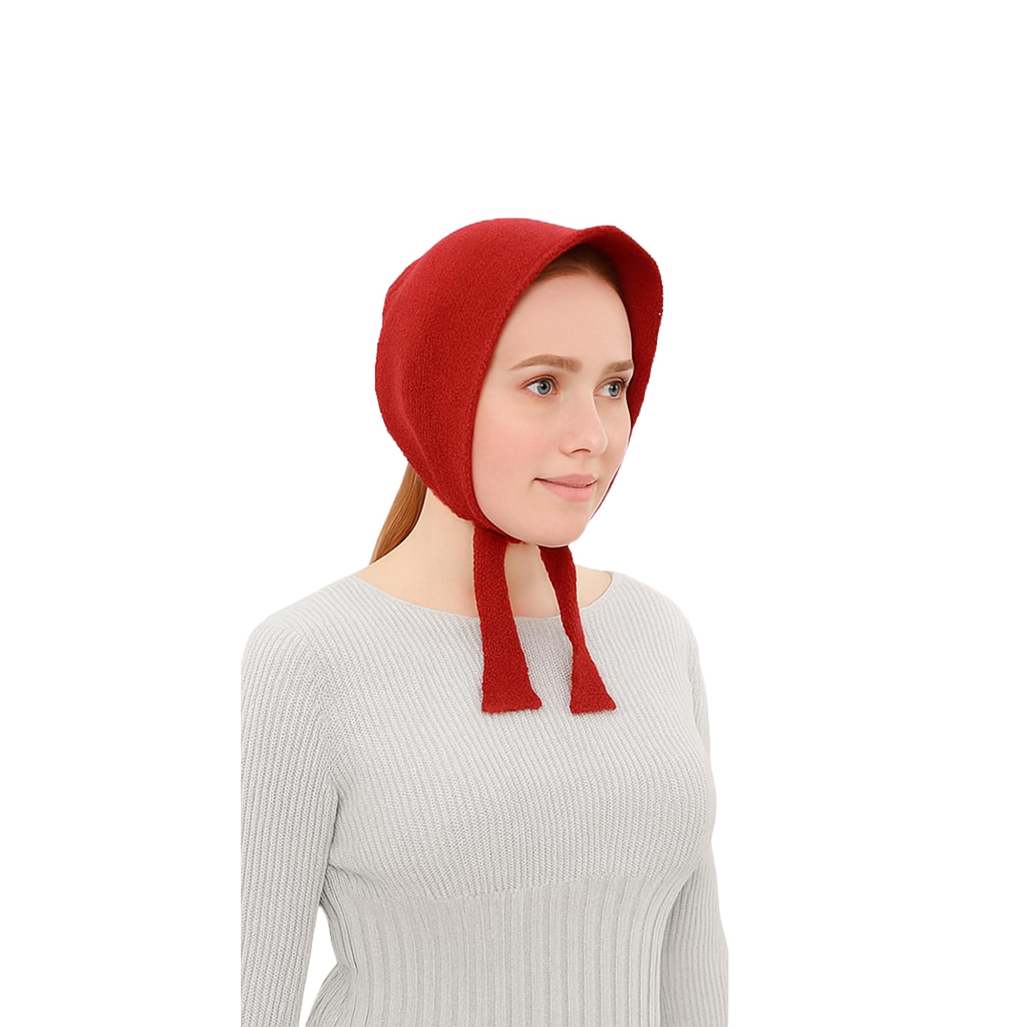 Women's Winter Wear Woolen Plain Maternity Muffler for Head and Ear Cover Scarfs (1 Pcs, Red) (Size 22 * 9 Inches)-image-20