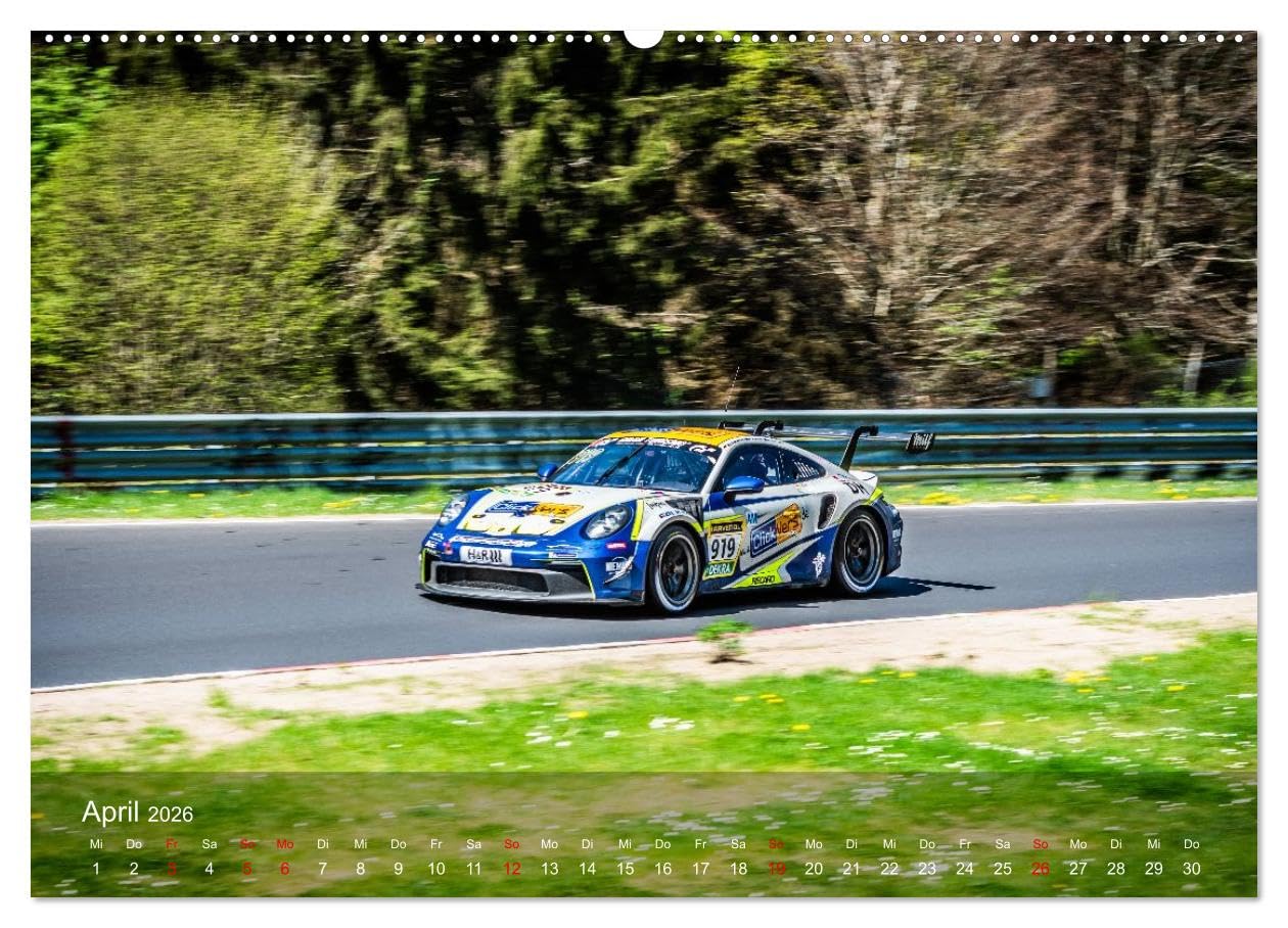Motorsportkunst aus Weissach (Wandkalender 2026 DIN A2 quer), CALVENDO Monatskalender