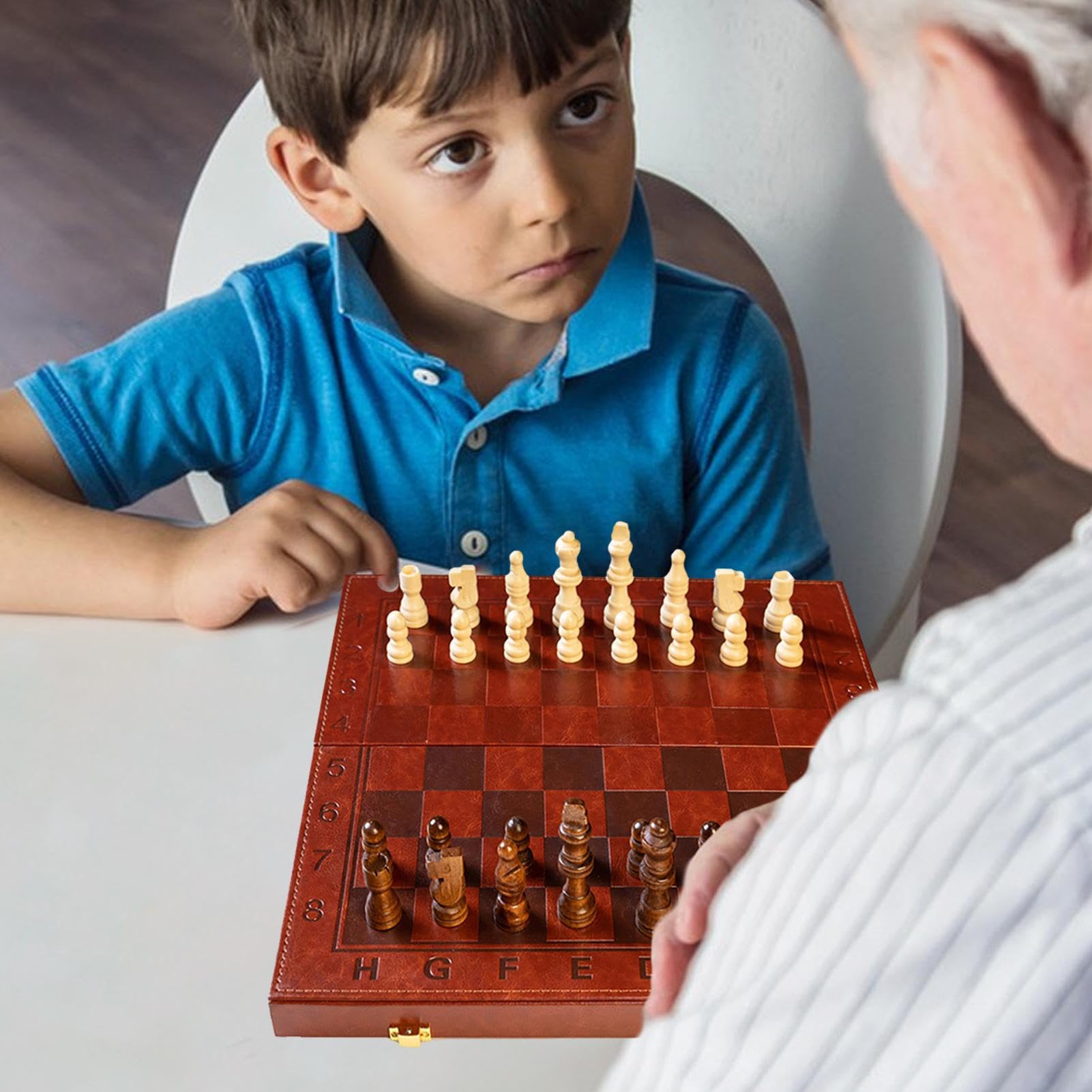 di scacchi magnetici, scacchi in legno - Set di scacchi da | viaggio Parti di scacchi magnetici, da tavolo strategico, scacchi portatili per scuola, campeggio, principianti e