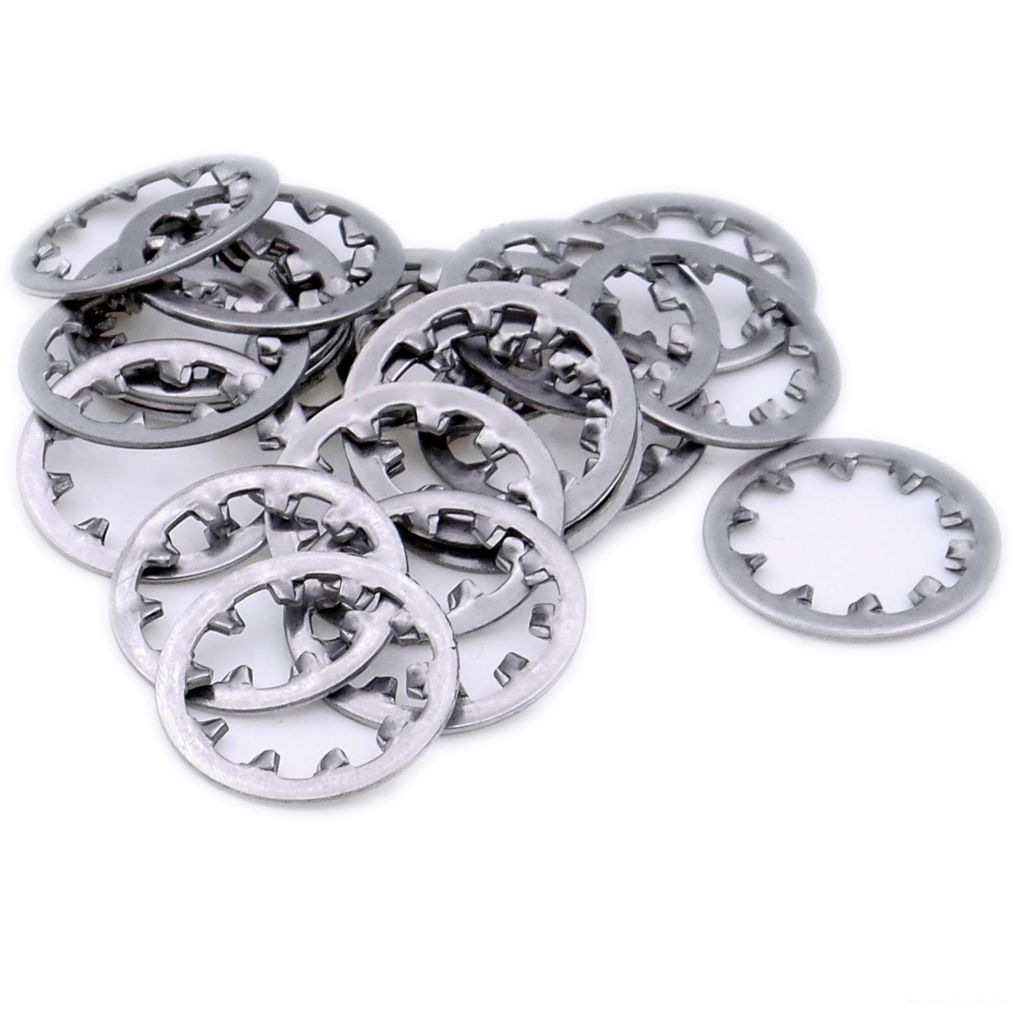 Singularity Supplies Silver M10 (10Mm) Shakeproof Washer (Internal) - Stainless Steel (A2) (Pack Of 20)