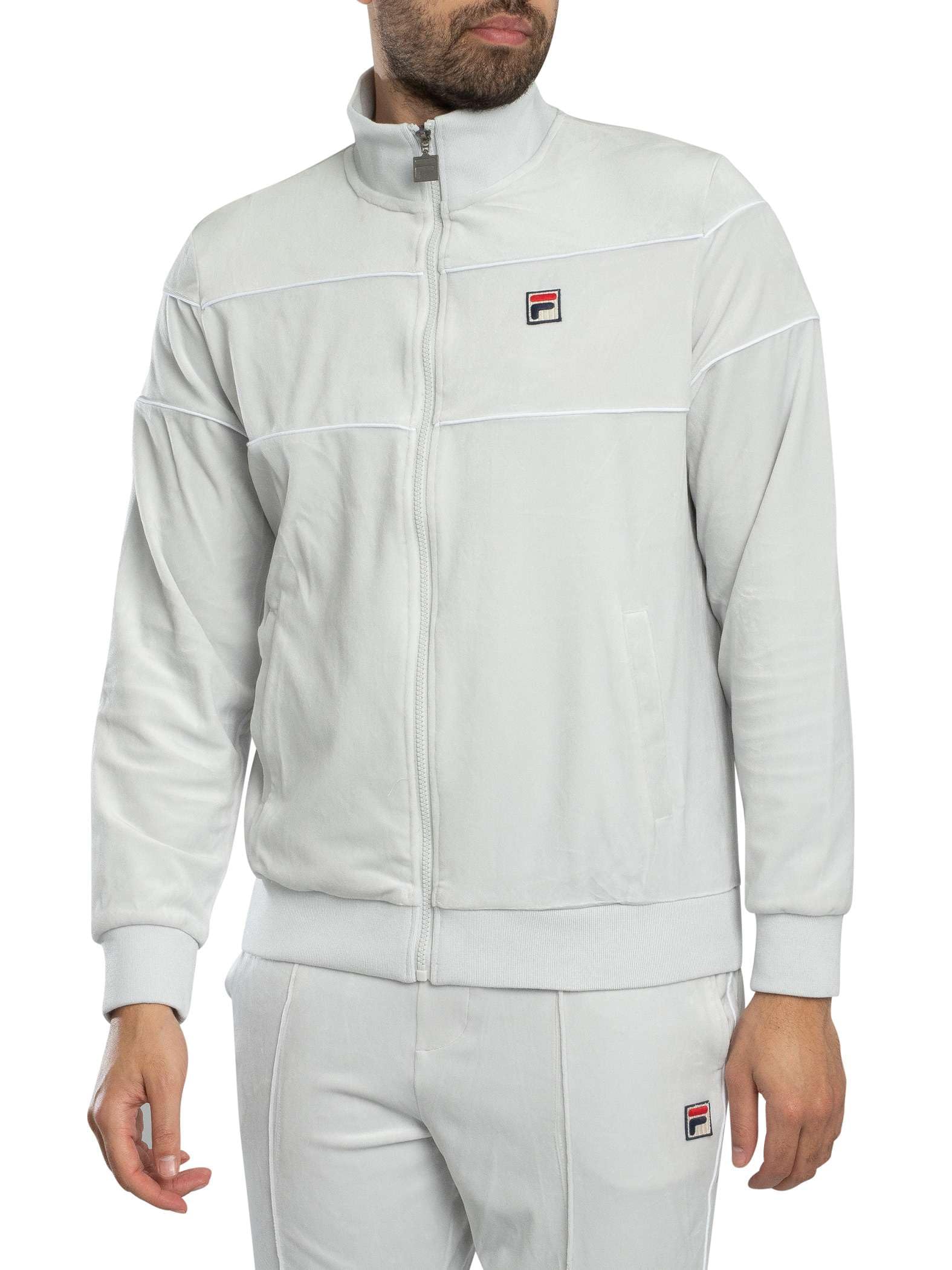 Fila Men's Dawn Blue/White Vittorio Velour Jacket, Xl