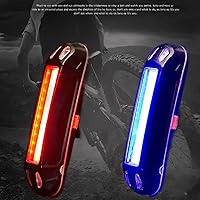 Vista 3 de Paquete de 2 luces traseras de bicicleta recargables por USB, luz trasera para bicicleta, luces LED COB, alta capacidad más larga, luz trasera
