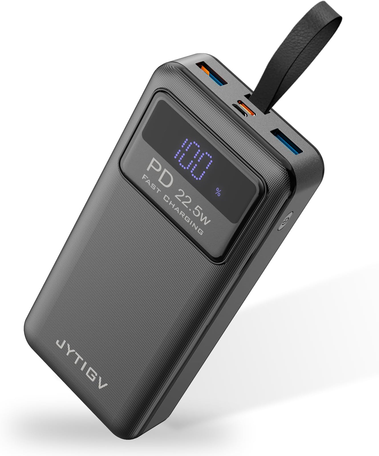 Portable Charger,20000mAh USB C in & Out Power Bank,22.5W PD Fast Charging Built-in LED Display and Flashlights Battery Pack Compatible with iPhone iPad Samsung LG Android Cellphone (Black)