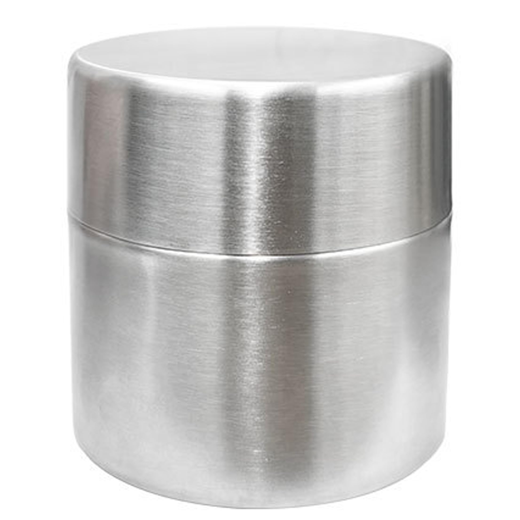 Bemonew Matcha Canister, 300ml Portable Matcha Shaker With Sifter, 304 Stainless Steel Airtight Container for Travel Outdoor, Silver
