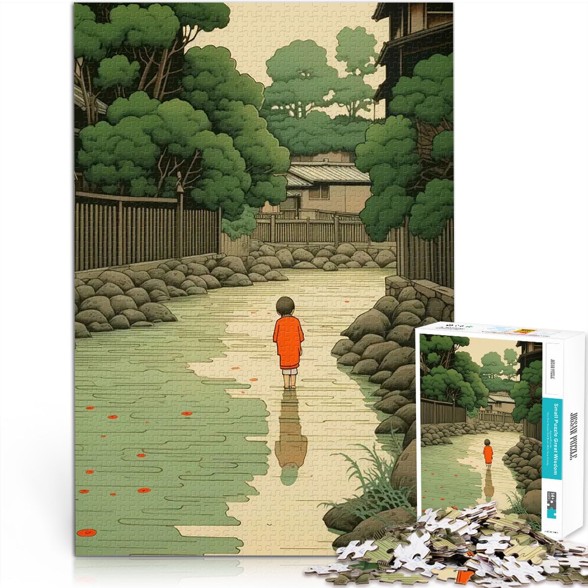 1000 Pieces Puzzles for teenagers Japanese Painting fĂźr Lernspiel-Herausforderungsspielzeug Gutes Geschenk52x38cm