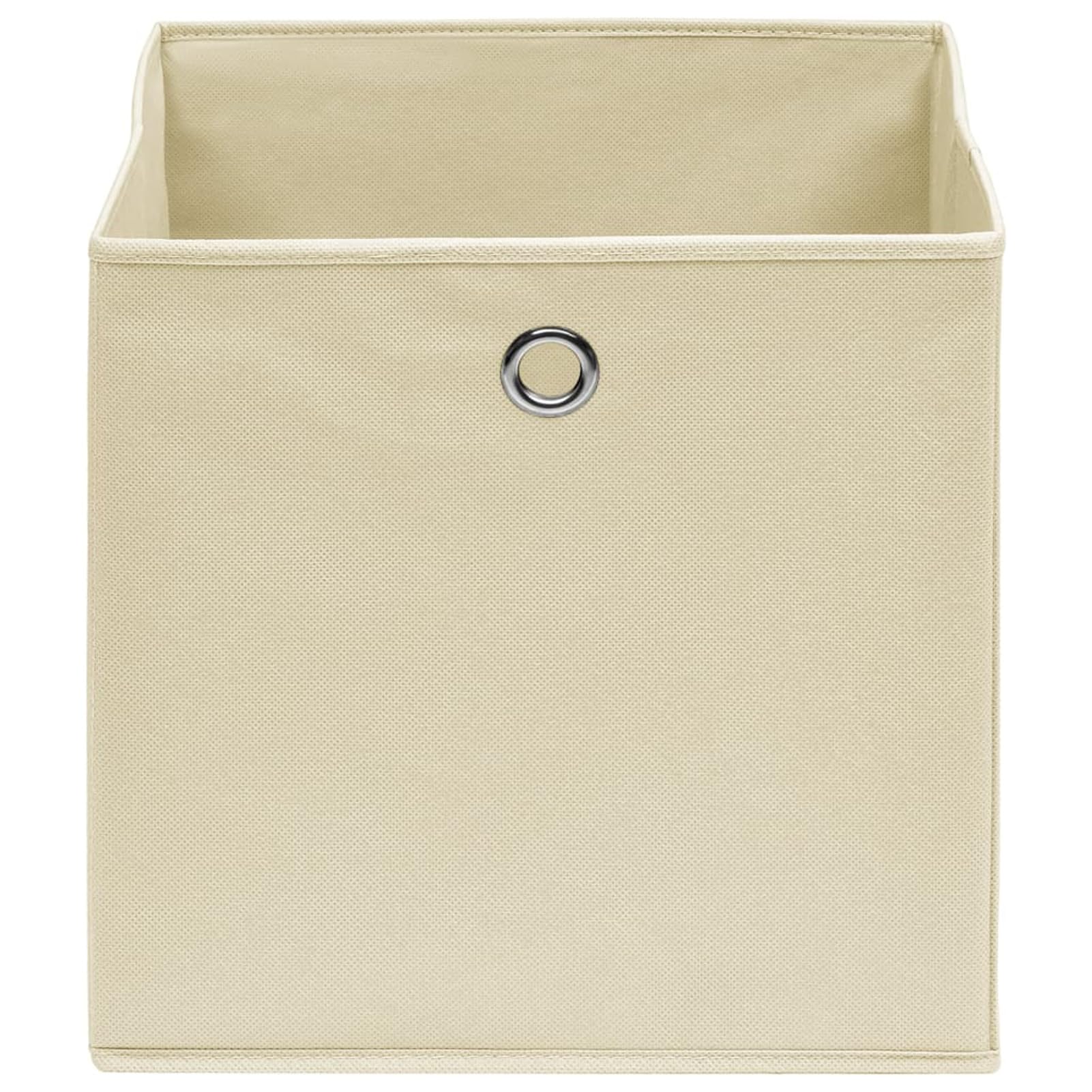 LAPOOH Aufbewahrungsboxen 10 STK Spielzeugkiste, Aufbewahrungskiste, Kleideraufbewahrung, Kleideraufbewahrung & Organisation, Creme 32x32x32 cm Stoff