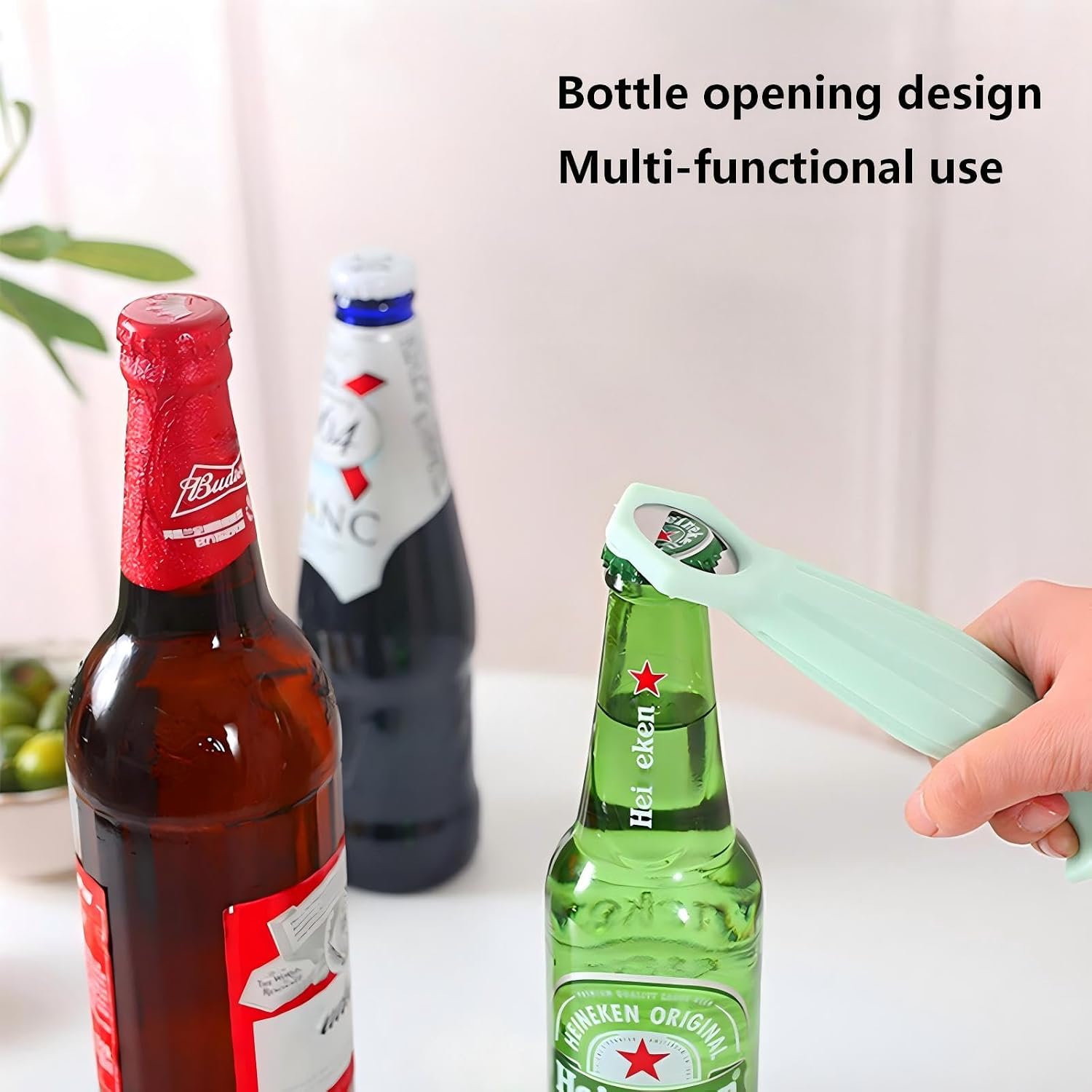 Ice Cream Toppings, Ice Cream Scoop with Bottle Opener,8.66 Inch,Green.