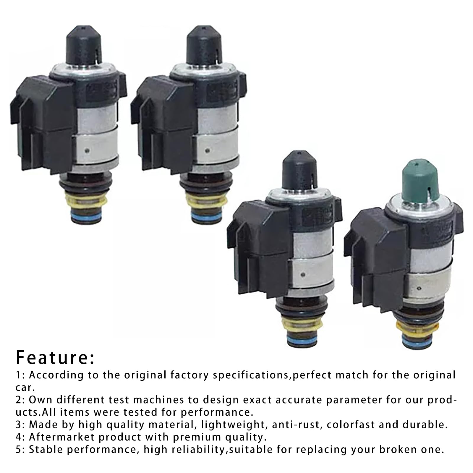 Topteng 722.8 Auto Transmission Solenoids 0260130035 0260130034 2202271098 A2202271098, Adatto per Mercedes Benz A/B Class 05-11 CVT FWD L4 1.5L 1.7L 2.0L