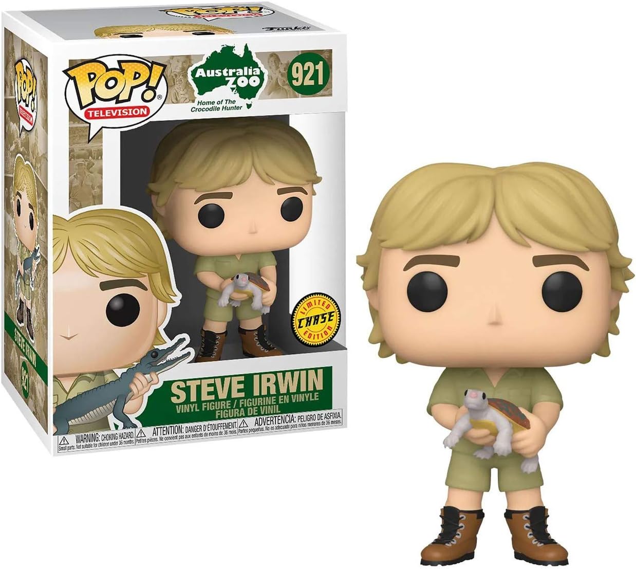 Funko Pop! TV: Crocodile Hunter - Steve Irwin with Turtle Chase