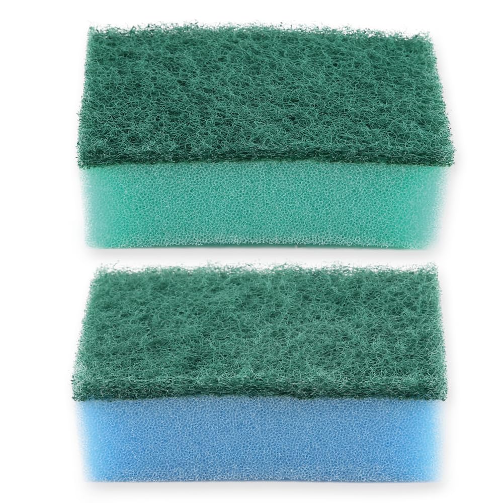 500 Stück Hygoclean Topfreiniger Colour-Set | Schaumstoff/Hartvlies, mehrfarbig, L: 9cm, B: 6cm, H: 3cm, Putzschwamm, Waschschwamm, Topfreiniger