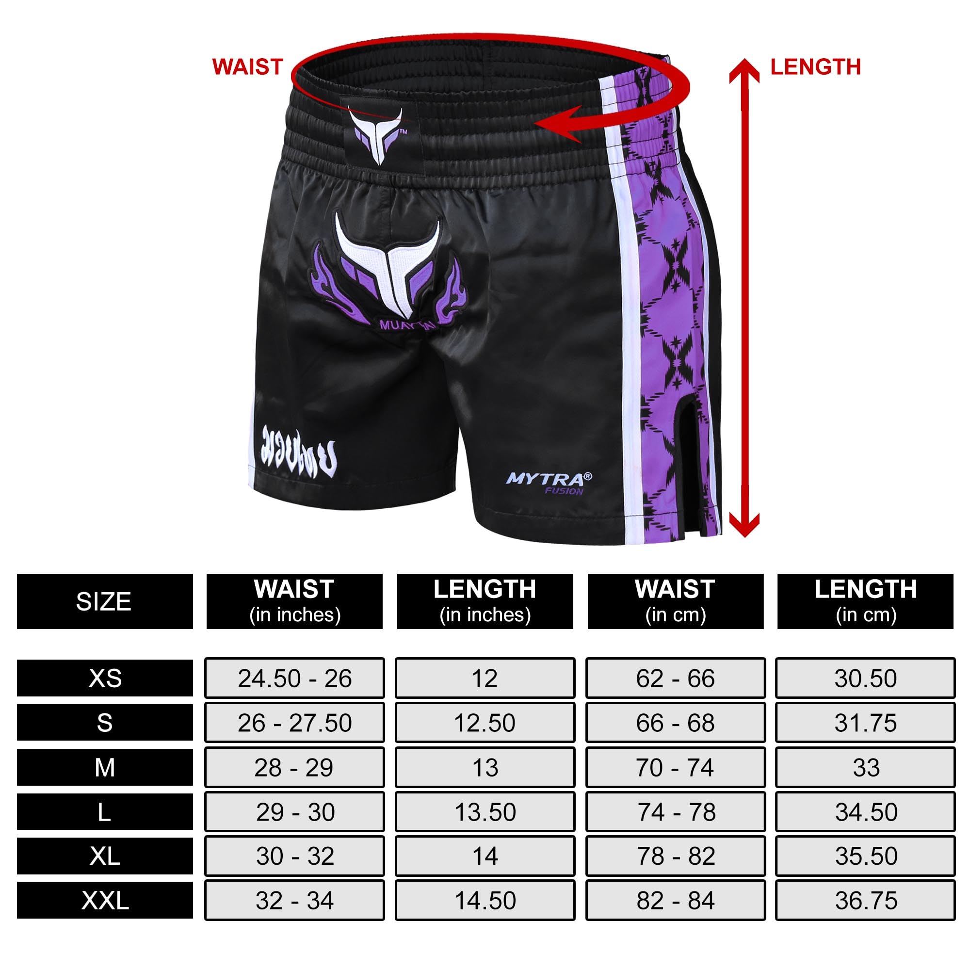Mytra Fusion Pantalones Cortos de Muay Thai para Mujer, de Longitud Corta, Ideales para Lucha en Jaula, MMA, Kickboxing, Entrenamiento y Artes Marciales.
