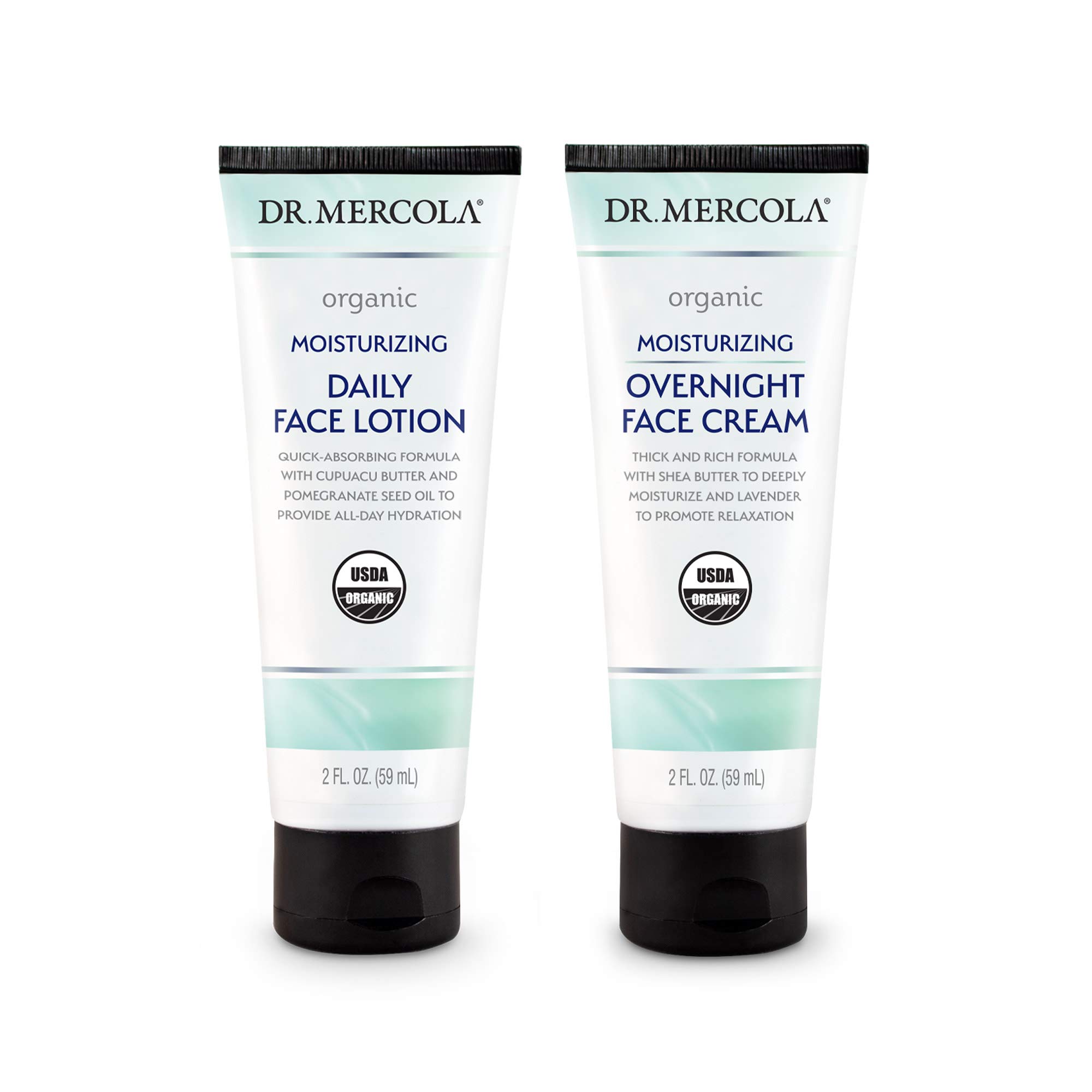 Dr. Mercola Organic Moisturizing Skincare Set, non GMO, Gluten Free, Soy Free, Organic Leaping Bunny Certified