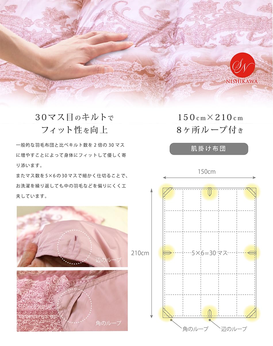 Amazon｜昭和西川 羽毛肌掛けふとん ダウンケット ダックダウン85