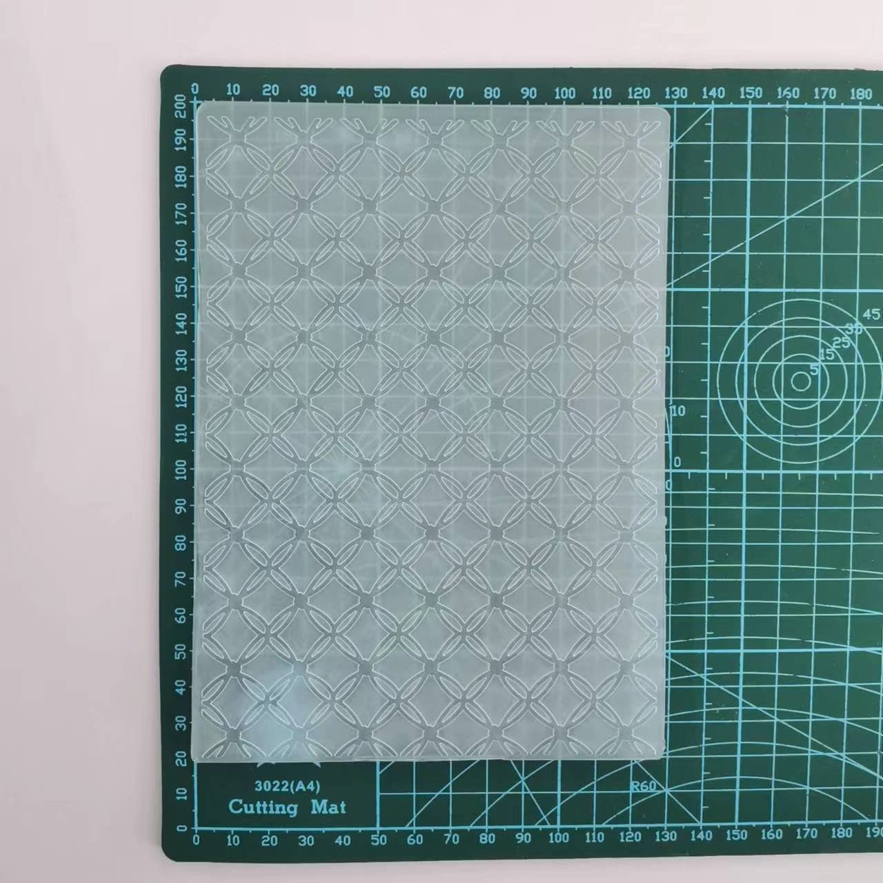 Cartella Per Goffratura Strisce Reticolo In Plastica - 10,6x14,5 Cm, Per Scrapbooking E Biglietti