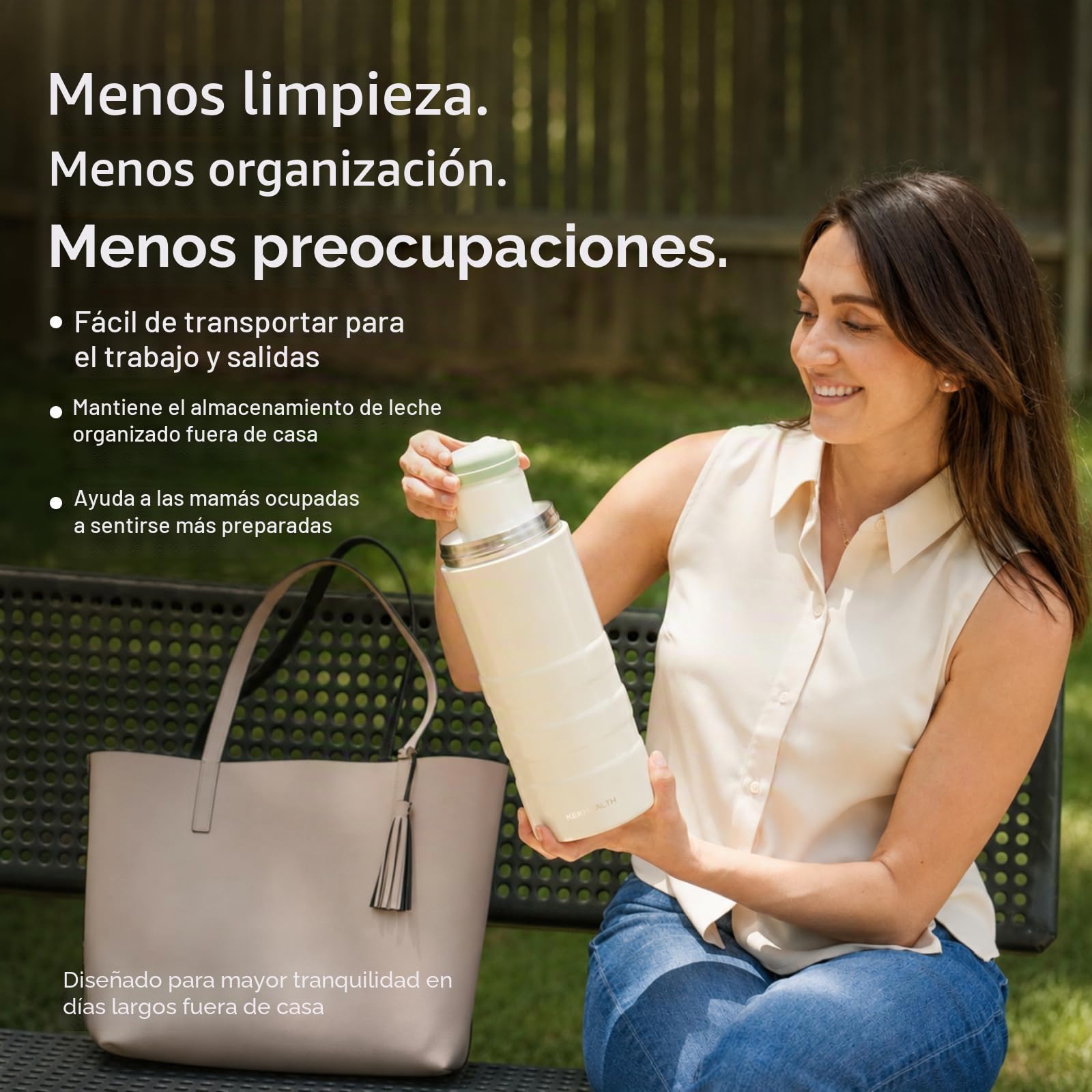 Enfriador de Leche Materna 22oz para Trabajo y Viajes, Enfriamiento 24h, Nevera Portátil Gran Capacidad con 2 Botellas de Almacenamiento de Leche, Esencial Lactancia & Bebé