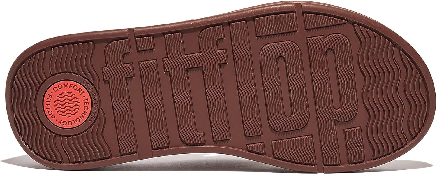 FitFlop Women's F-Mode Flatform Crochet Sandals - Clay Brown, Size 10 - Image 3