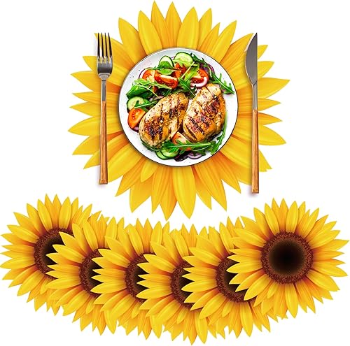 Miniatura 1 de Sinmoe Paquete de 100 manteles individuales desechables de papel a granel de 13 pulgadas, manteles individuales desechables de papel para cena,