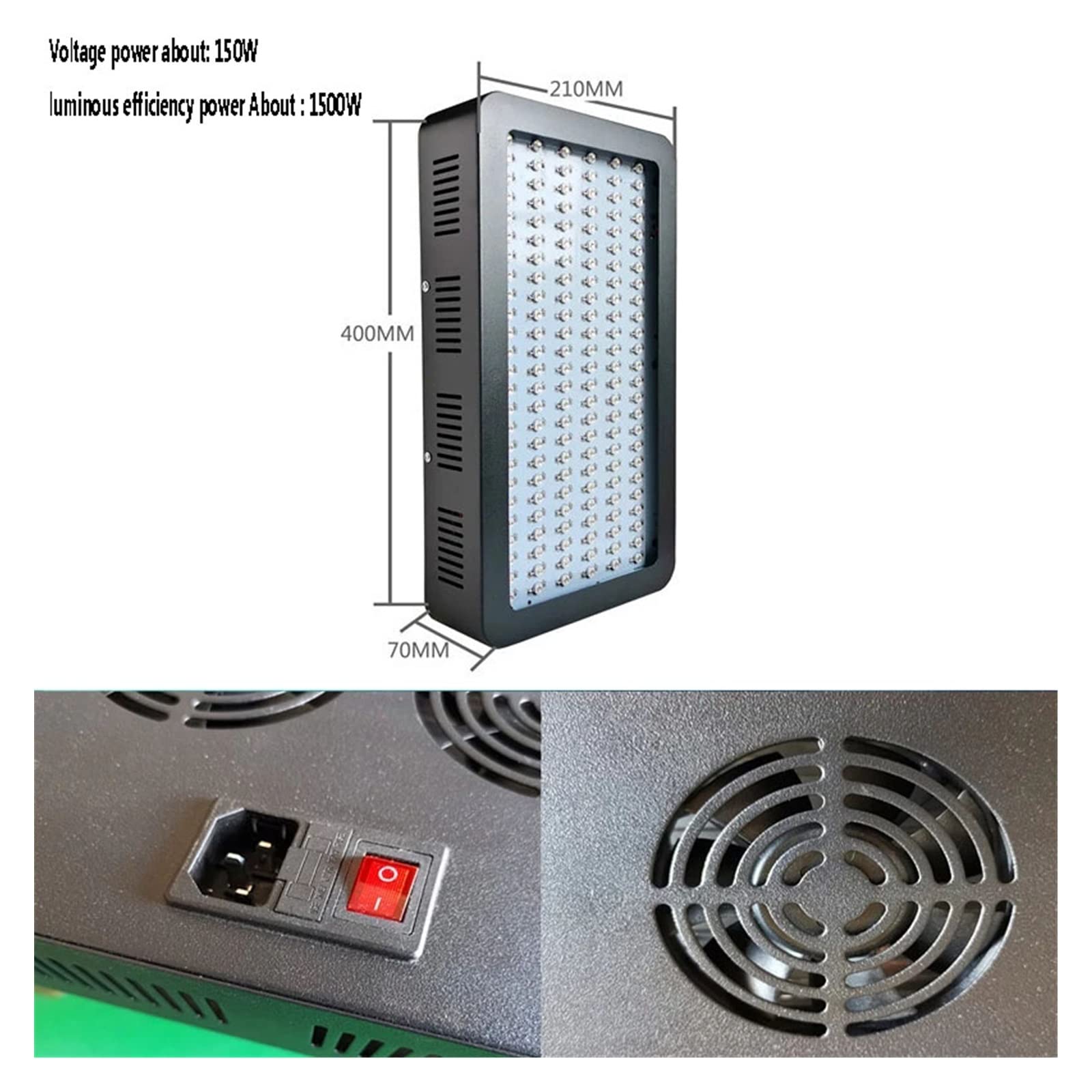 Lampa utwardzająca farbę Led High Power 2000 W 395 nm 365 nm 405 nm Lampa utwardzająca UV Klej UV Żywica akrylowa Atrament Farba Sitodruk Drukarka 3D (Rozmiar: 1, Kolor: 395 nm)