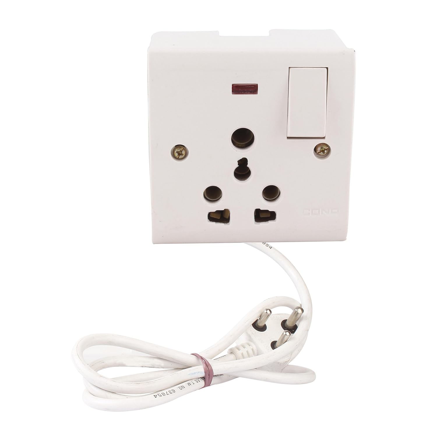 RISHIKA Power Strip Extension Multi Outlet Board Fitted with 1 Anchor
