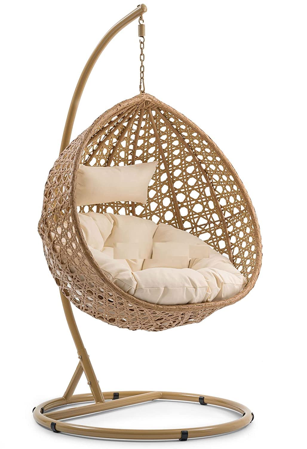 Jiomee Furniture™ Premium Rattan Wicker Single Seater Patio Hanging