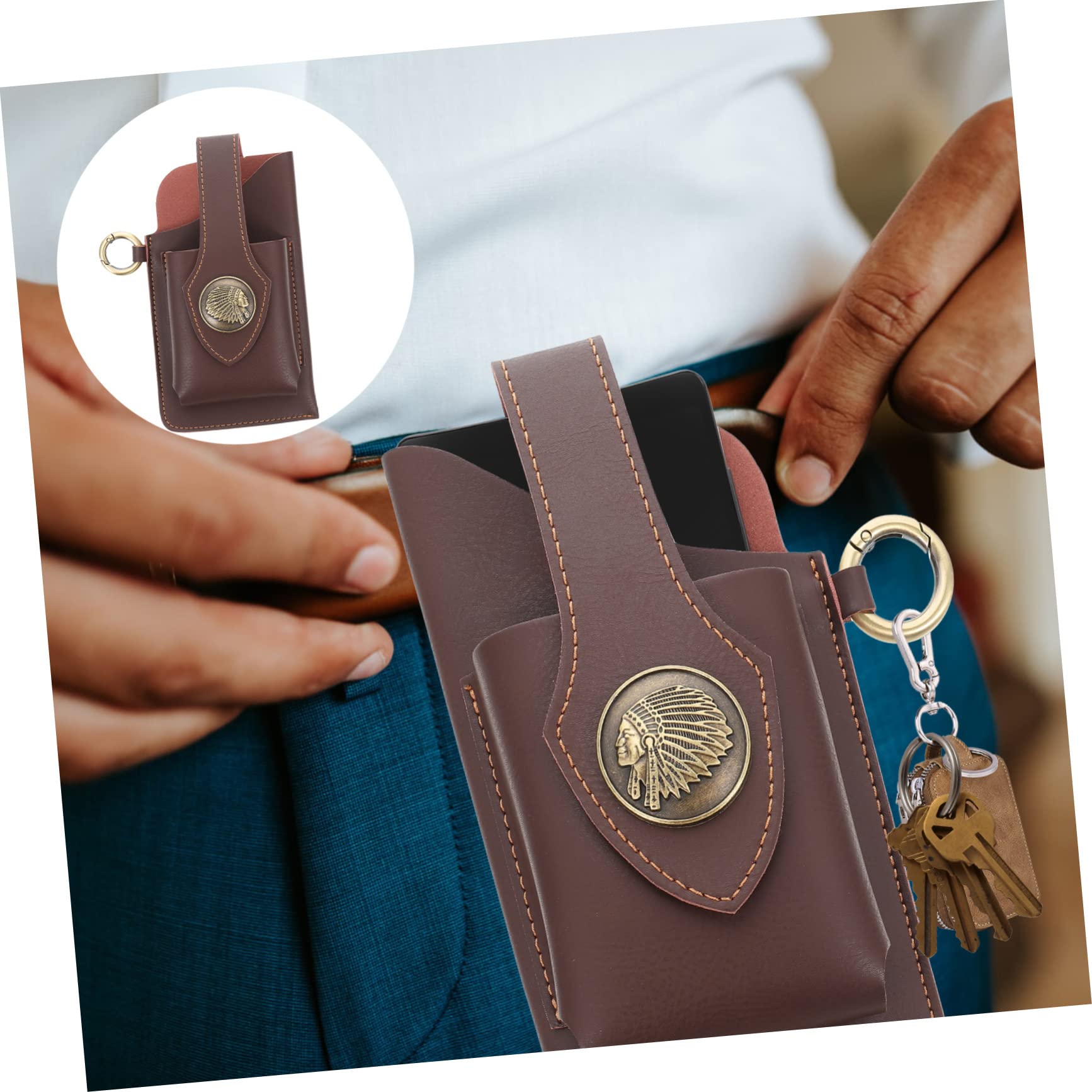 INOOMP 4pièces Pour Téléphone Banane Multifonctionnel Pour Hommes Poche De Ceinture Pratique Pour Cartes Et Accessoires De Voyage