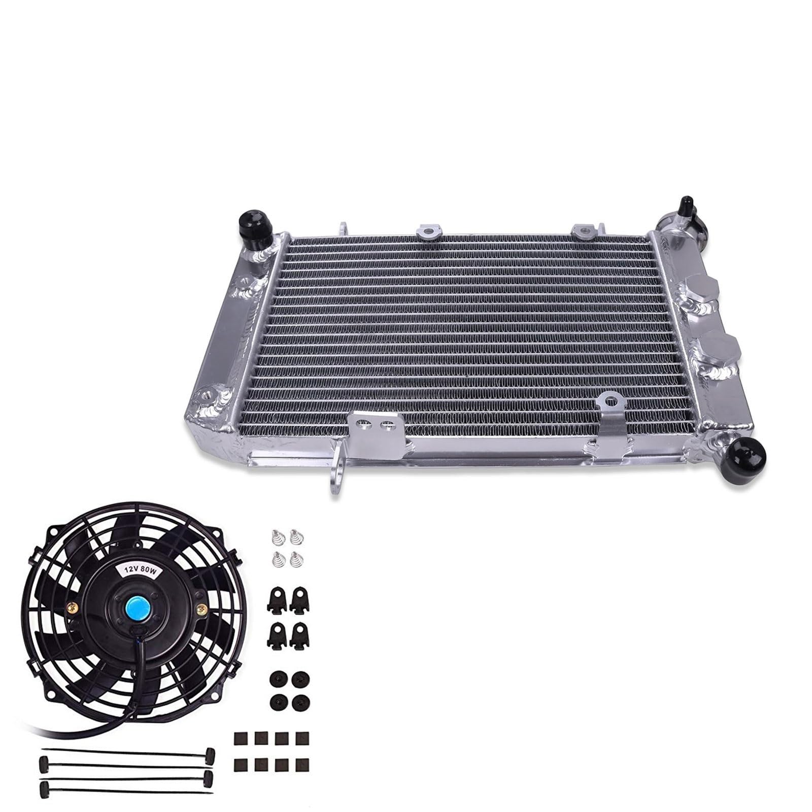estaw Chłodnicy Pasuje do ATV Suzuki LTZ400 LTZ400Z Pasuje do Kawasaki KFX400 Pasuje do Arctic Cat DVX400 2003-2008 Aluminiowy wentylator chłodnicy chłodnicy oleju