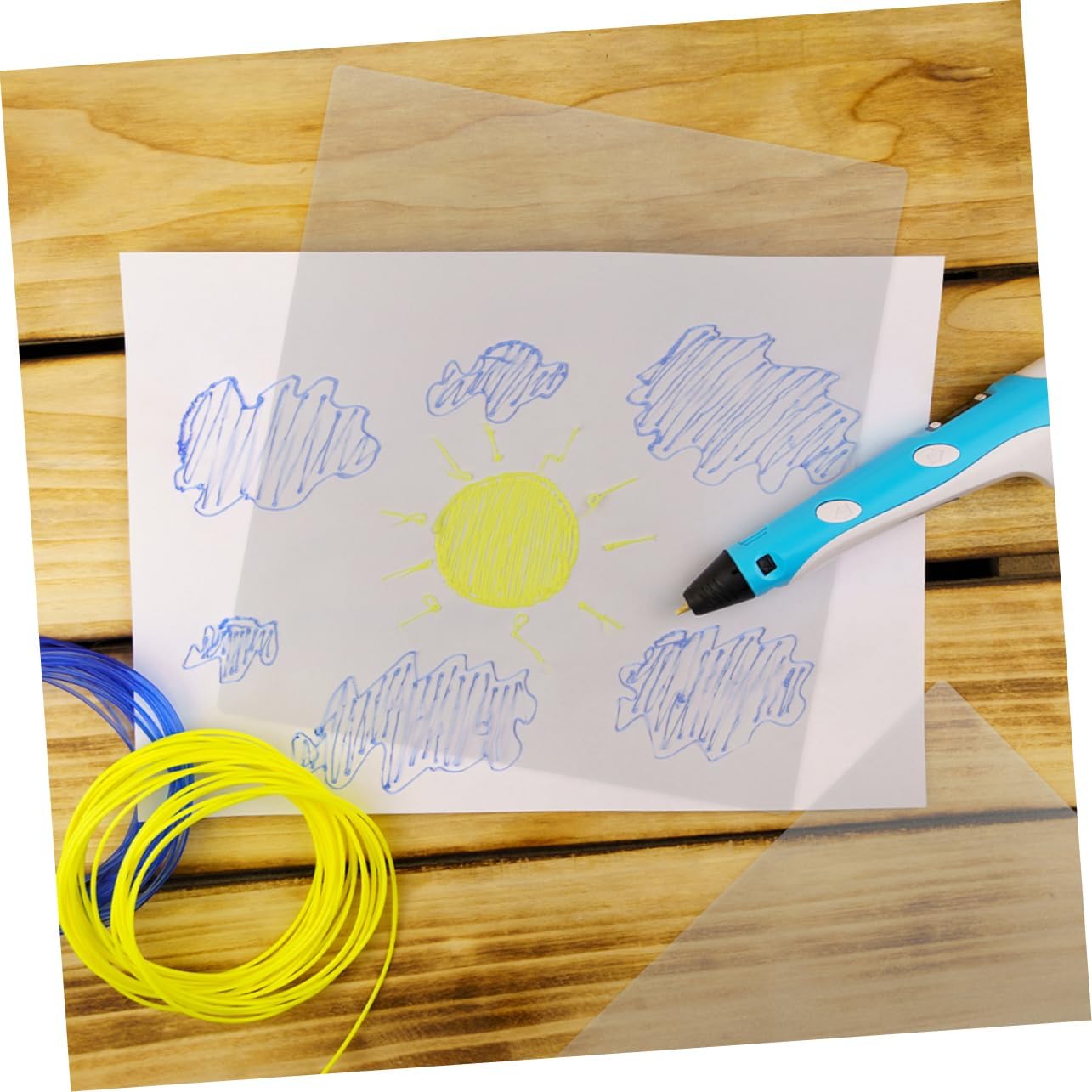 Angoily 6pcs PVC Craft Mat for Printing Pen Drawing Templates for Boys and Girls DIY Art Projects Versatile Copy Boards for Creative Model Making