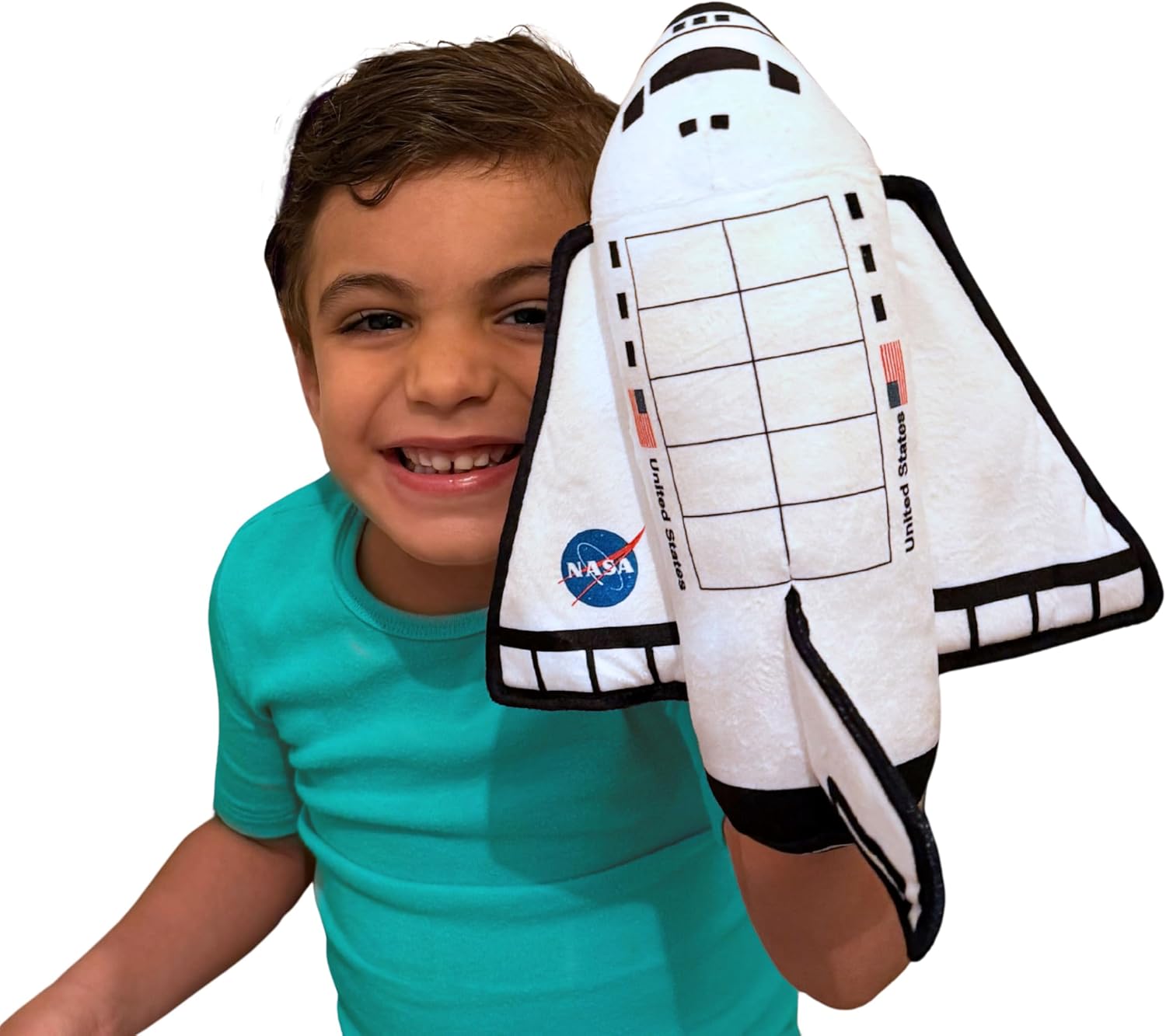 Odyssey Toys Space Shuttle, Educational STEAM Toy with Launch Audio, Moving Spacecraft with Activity Booklet