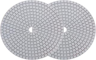 uxcell Diamond Polishing Pad 7-Inch 300 Grits Wet/Dry Grinding for Stone Concrete Marble Countertop Floor 2pcs