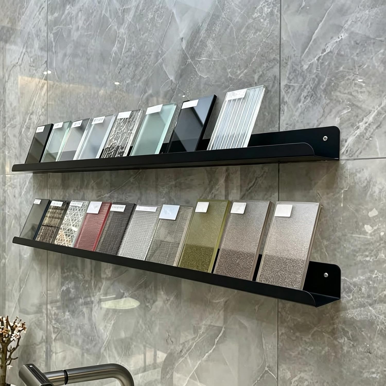 Wall Mounted Sample Tile Display Stand, Building Material Display Shelf
