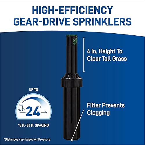 Miniatura 15 de Sistema de aspersores que va en el suelo con B-hyve, Wi-Fi, temporizador de riego y concentrador