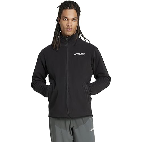 adidas Men's Terrex Multi Essentials Full-zip Fleece Hiking Jacket