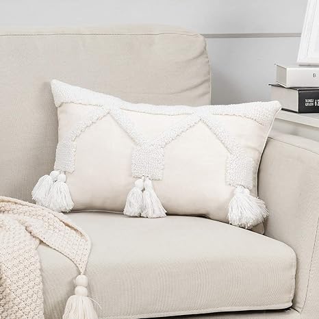 small white decorative pillow