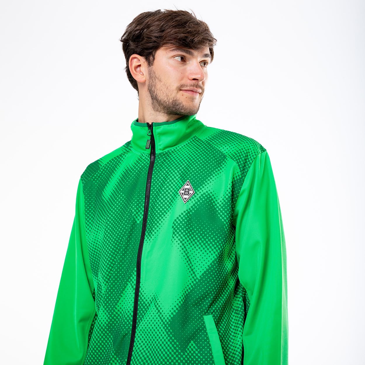 Borussia Mönchengladbach Trainingsjacke „Performance“ Grün | Offizieller Fanartikel Fohlenshop | Gladbach Trainingsjacke