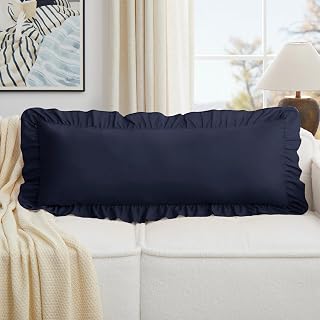 KKJIAF Navy Blue Lumbar Pillow Covers 36x14 Inch Set of 1