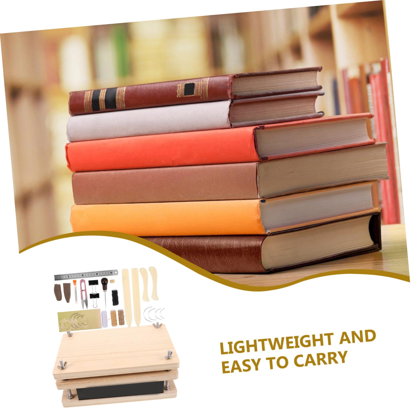 Kit de Encuadernación de Libros en Madera y Metal 1 Set