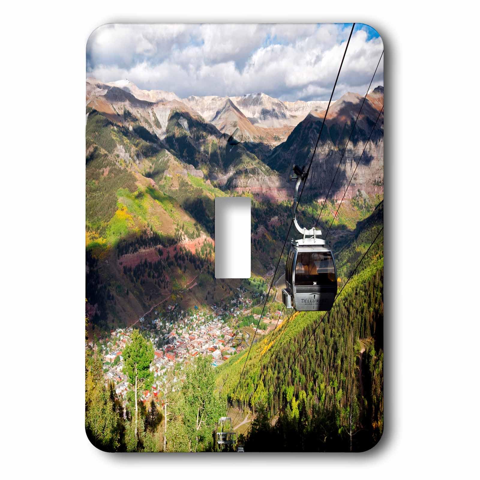 Interrupteur simple 3dRose Telluride Colorado pour remplacer une plaque murale unie