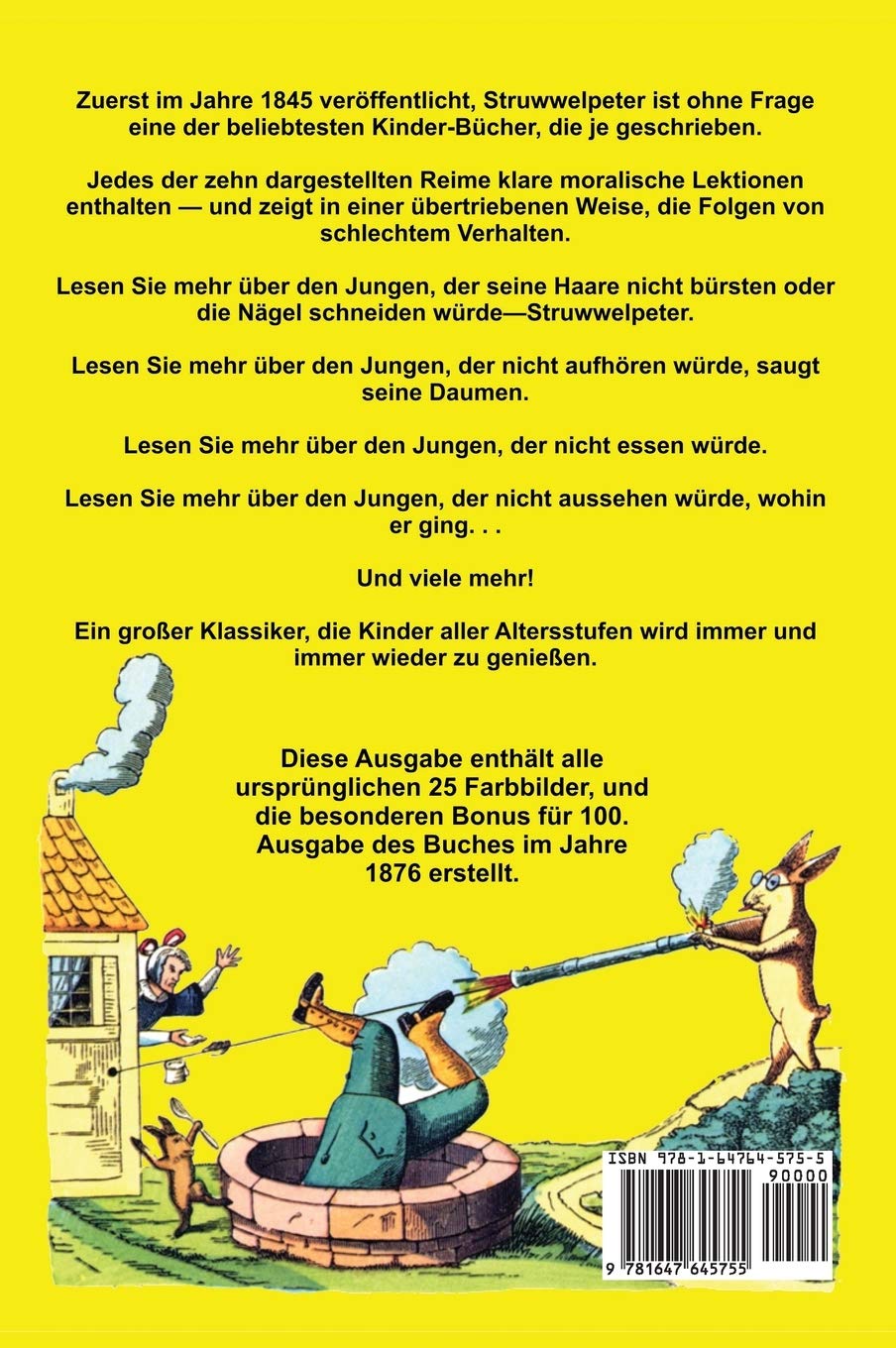 Der Struwwelpeter: Lustige Geschichten und Drollige Bilder