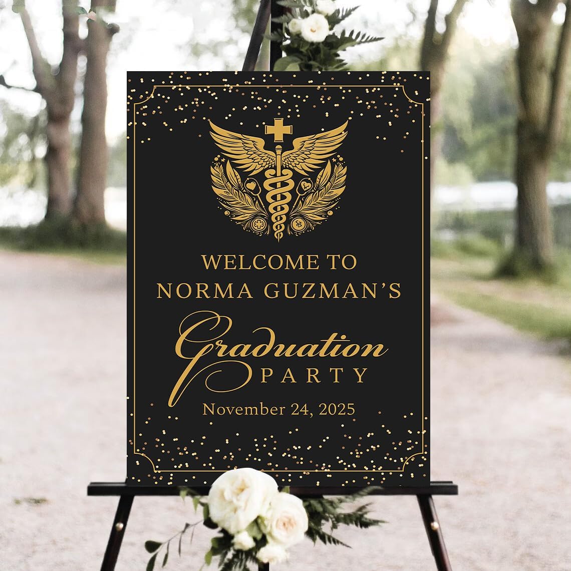 Personalized Nurse Graduation Yard Sign 2025, Printable Medical Graduation Signage.#8