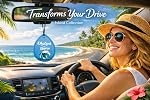 Pacific Sunrise Collection – Car Air Freshener 3‑Pack | Berry, Vanilla & Breeze scents • Hanging paper fresheners for cars & small spaces