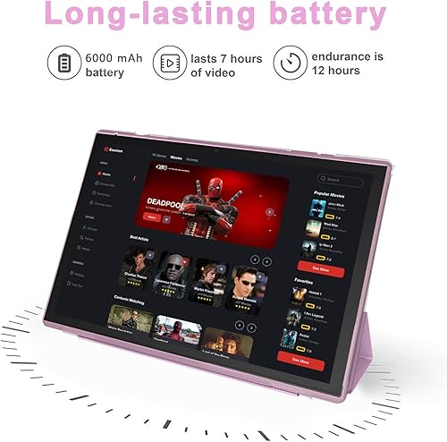 Miniatura 5 de Tablet Android de 10 Pulgadas con Estuche y Lápiz Táctil para Pantalla Tabletas Android 15 8GB RAM 32GB ROM Soporta Expansión de 1TB Batería de