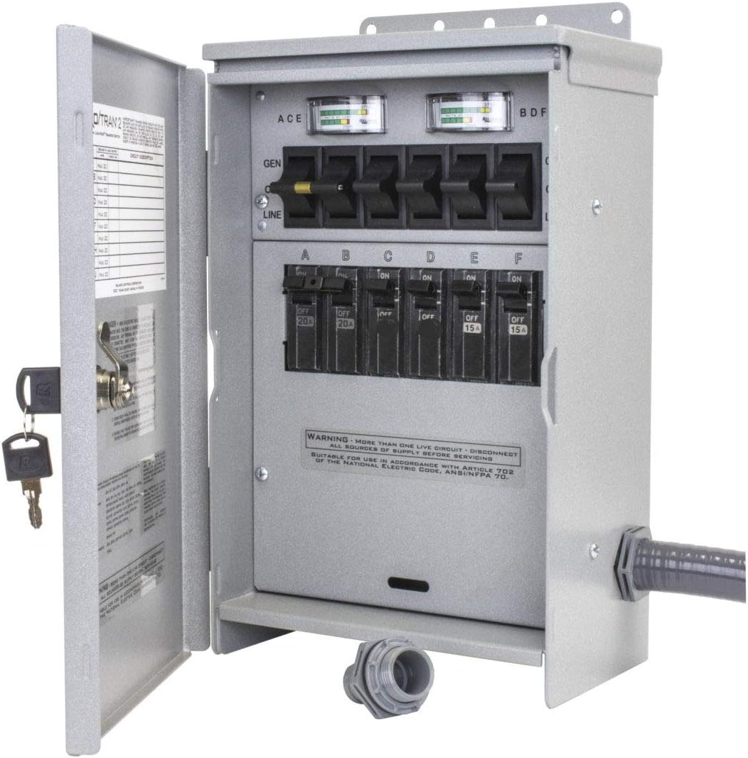 Amazon.com: R506A Pro/Tran2 Outdoor 50-Amp 6-Circuit 2 Manual Transfer ...